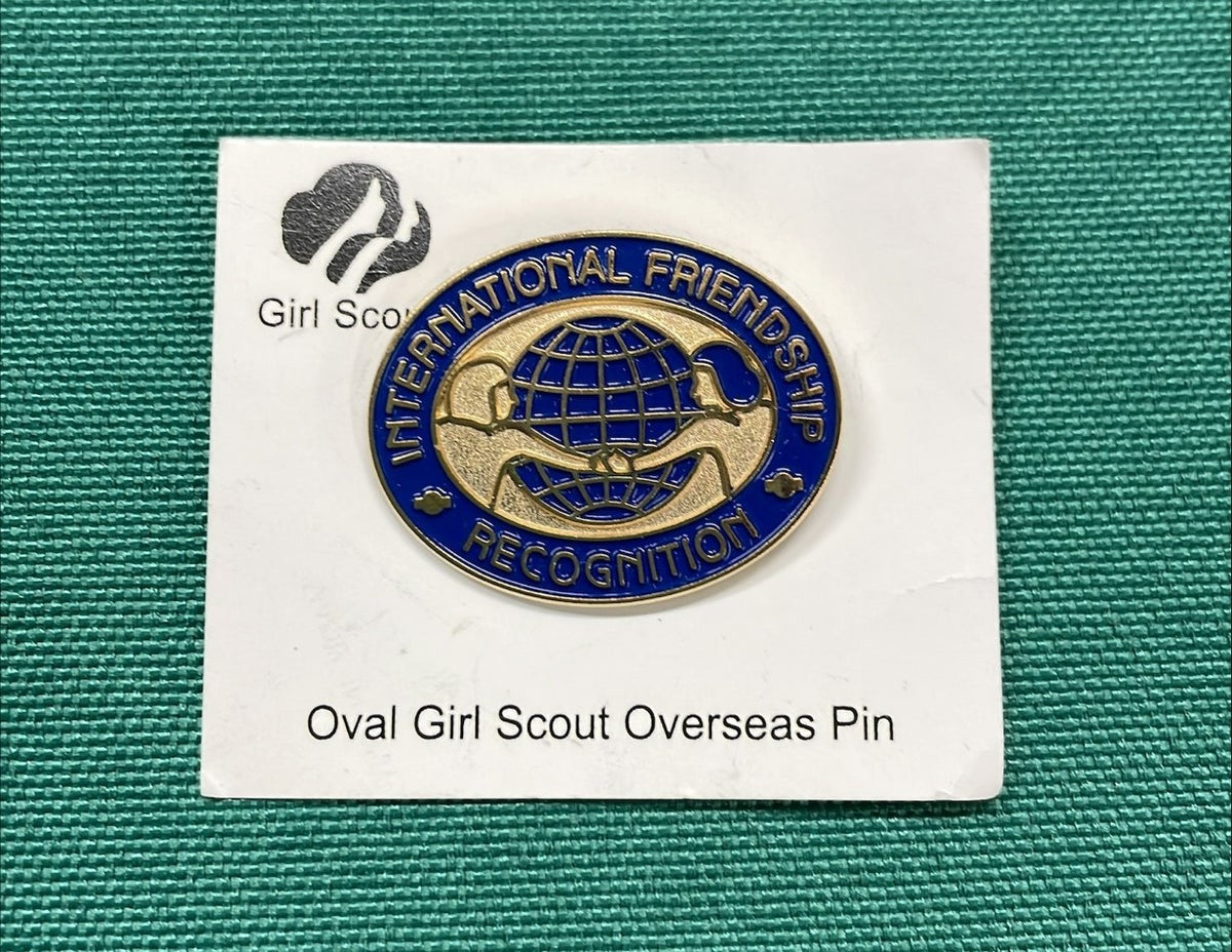 USA Girl Scouts Overseas International Friendship Recognition Pin