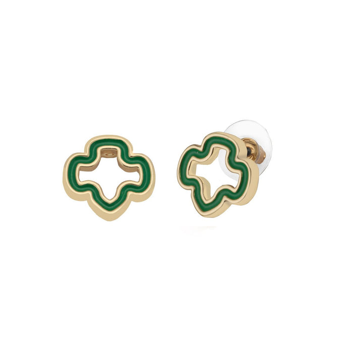 Trefoil Fun Finds Outlined Trefoil Stud Earrings